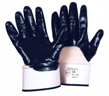 RL 1354 • Soleco® • Nitril-Handschuh • blau •
Stulpe • teilbeschichtet • CE CAT 2


 